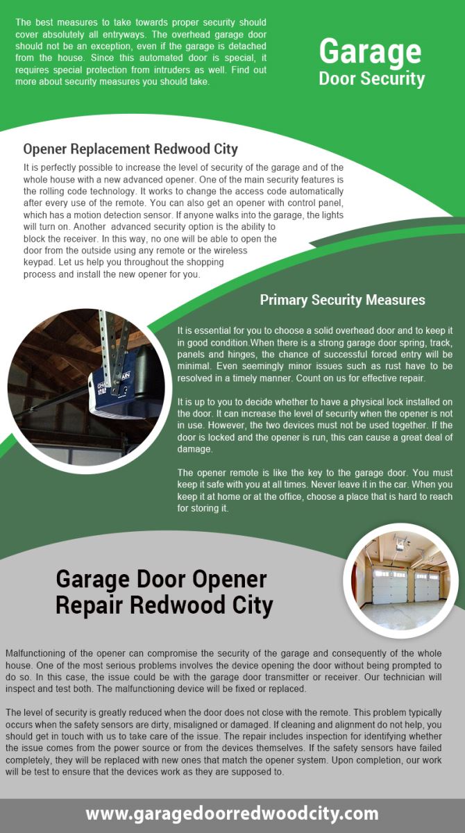 Garage Door Repair Redwood City Infographic